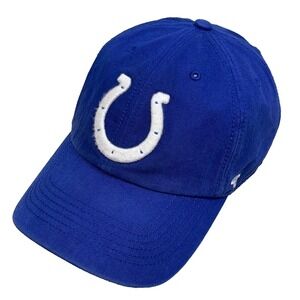 Indianapolis Colts Hat Cap Fitted Size Medium Blue 47 Franchise Dad NFL Football